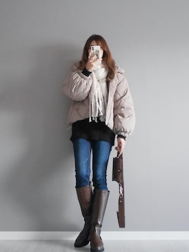 「NOMBRE IMPAIR（ノンブルアンペール）のアイテム」を使った、miiさん（レディース・162cm）の冬コーディネート