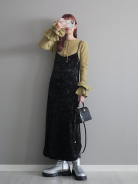 「アイテム（トートバッグ）」を使った、miiさん（レディース・162cm）の冬コーディネート