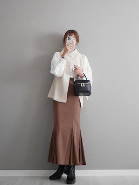 「AS KNOW AS plus（アズノゥアズプラス）のアイテム（ブーツ）」を使った、miiさん（レディース・162cm）の秋コーディネート