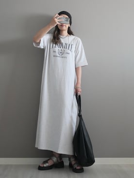 「アイテム（ニットキャップ/ビーニー）」を使った、miiさん（レディース・162cm）の夏コーディネート