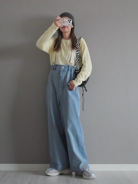 「アイテム（ボディバッグ/ウエストポーチ）」を使った、miiさん（レディース・162cm）の秋コーディネート