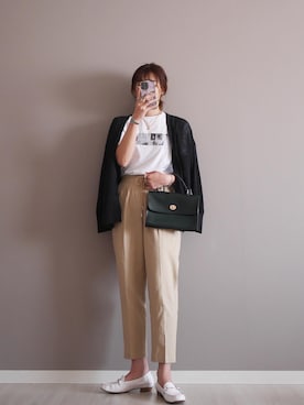 「ごきげんウィーク」｜「アイテム（アクセサリー）」を使った、miiさん（レディース・162cm）の春コーディネート