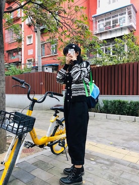 「MOUSSY（マウジー）のアイテム（サロペット/オーバーオール）」を使った、kazuyoさん（レディース・155cm）の秋コーディネート