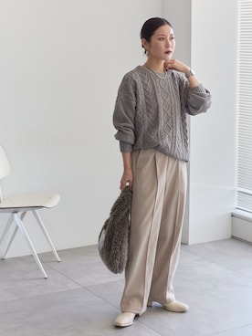 miyaさん(レディース・158cm)の冬コーディネート