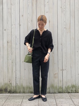 「Samansa Mos2 blue（サマンサモスモスブルー）のアイテム（その他シューズ）」を使った、miyaさん（レディース・158cm）の秋コーディネート
