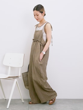 「Samansa Mos2 blue（サマンサモスモスブルー）のアイテム（パンツ）」を使った、miyaさん（レディース・158cm）の夏コーディネート