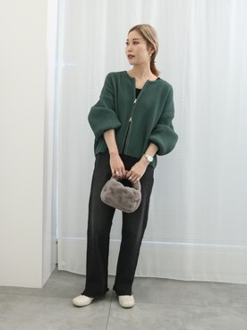 「Samansa Mos2 blue（サマンサモスモスブルー）のアイテム（ブーツ）」を使った、miyaさん（骨格ウェーブ・レディース・158cm）の冬コーディネート