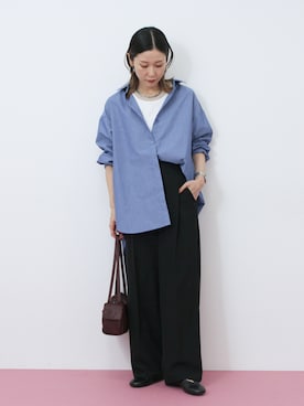 「アイテム（ドレスシューズ）」を使った、miyaさん（レディース・158cm）の秋コーディネート