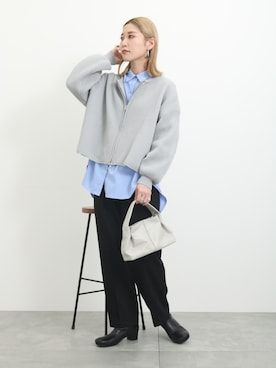 「Samansa Mos2 blue（サマンサモスモスブルー）のアイテム（ブーツ）」を使った、miyaさん（骨格ウェーブ・レディース・158cm）の冬コーディネート