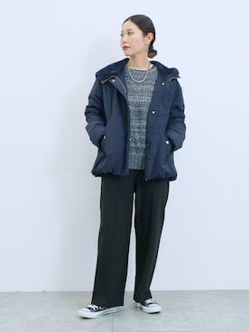 miyaさん（骨格ウェーブ・レディース・158cm）の冬コーディネート