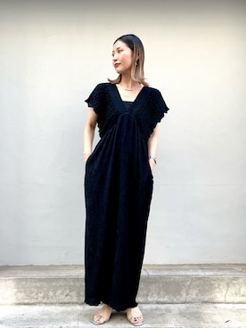 「Samansa Mos2 blue（サマンサモスモスブルー）のアイテム（パンツ）」を使った、miyaさん（レディース・158cm）の夏コーディネート
