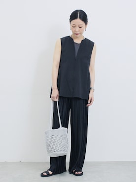 「Samansa Mos2 blue（サマンサモスモスブルー）のアイテム」を使った、miyaさん（レディース・158cm）の秋コーディネート