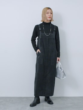 「Samansa Mos2 blue（サマンサモスモスブルー）のアイテム（ブーツ）」を使った、miyaさん（骨格ウェーブ・レディース・158cm）の冬コーディネート