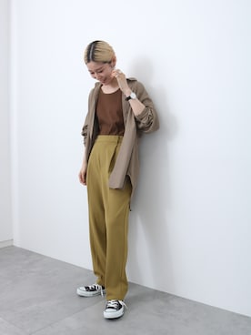 「チェックシャツ」｜miyaさん（レディース・158cm）の夏コーディネート