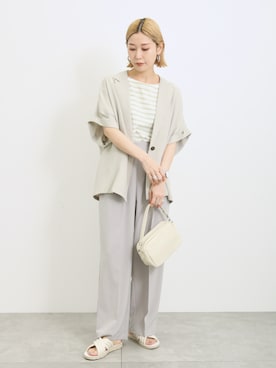 「Samansa Mos2 blue」｜「アイテム（アナログ腕時計）」を使った、miyaさん（レディース・158cm）の春コーディネート