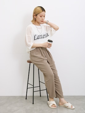 「Samansa Mos2 blue」｜「アイテム（アナログ腕時計）」を使った、miyaさん（レディース・158cm）の春コーディネート