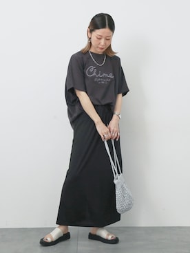 「アイテム（ドレスシューズ）」を使った、miyaさん（レディース・158cm）の夏コーディネート