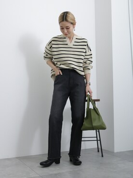 「Samansa Mos2 blue（サマンサモスモスブルー）のアイテム（ブーツ）」を使った、miyaさん（骨格ウェーブ・レディース・158cm）の冬コーディネート