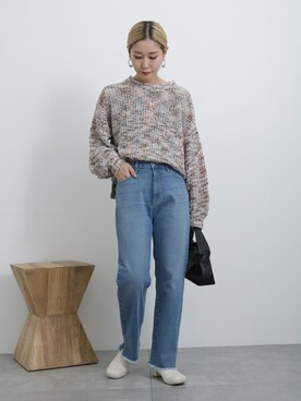 「Samansa Mos2 blue（サマンサモスモスブルー）のアイテム（ブーツ）」を使った、miyaさん（骨格ウェーブ・レディース・158cm）の秋コーディネート