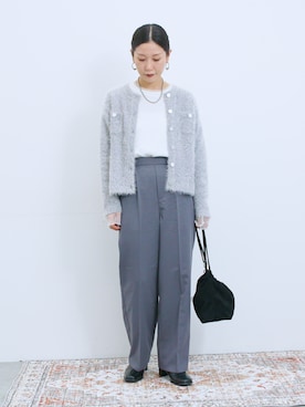 miyaさん（骨格ウェーブ・レディース・158cm）の冬コーディネート