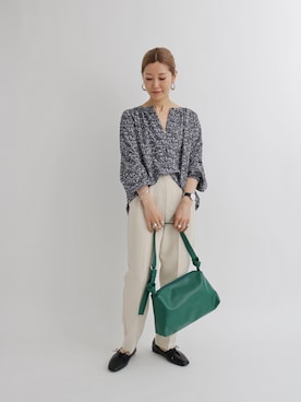「Samansa Mos2 blue（サマンサモスモスブルー）のアイテム（その他シューズ）」を使った、miyaさん（レディース・158cm）の秋コーディネート