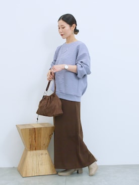 miyaさん（骨格ウェーブ・レディース・158cm）の冬コーディネート