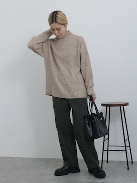 「Samansa Mos2 blue（サマンサモスモスブルー）のアイテム（ブーツ）」を使った、miyaさん（骨格ウェーブ・レディース・158cm）の秋コーディネート