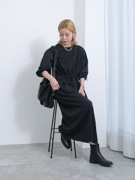 「Samansa Mos2 blue（サマンサモスモスブルー）のアイテム（ブーツ）」を使った、miyaさん（骨格ウェーブ・レディース・158cm）の秋コーディネート