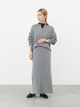 「Samansa Mos2 blue（サマンサモスモスブルー）のアイテム（スカート）」を使った、miyaさん（骨格ウェーブ・レディース・158cm）の冬コーディネート