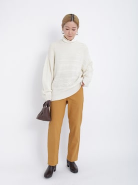 「Samansa Mos2 blue（サマンサモスモスブルー）のアイテム（ブーツ）」を使った、miyaさん（骨格ウェーブ・レディース・158cm）の冬コーディネート
