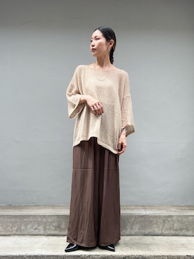 「Samansa Mos2 blue（サマンサモスモスブルー）のアイテム」を使った、miyaさん（レディース・158cm）の秋コーディネート