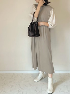 「classicalelf（クラシカルエルフ）のアイテム（ワンピース）」を使った、haru さん（レディース・162cm）の秋コーディネート