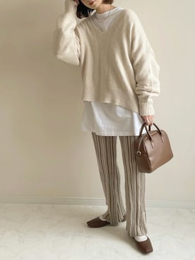 「Per sist ence（パーシエンス）のアイテム」を使った、haru さん（レディース・162cm）の秋コーディネート