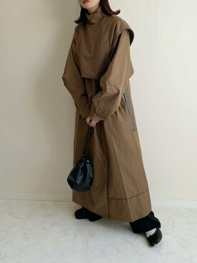 「TUS.（タス）のアイテム」を使った、haru さん（レディース・162cm）の冬コーディネート