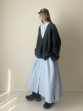 「FREAK'S STORE（フリークスストア）のアイテム（キャップ）」を使った、haru さん（レディース・162cm）の秋コーディネート