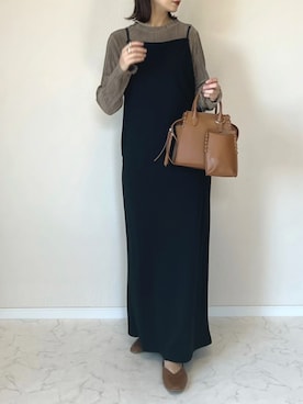 「Omekashi（オメカシ）のアイテム」を使った、haru さん（レディース・162cm）の秋コーディネート
