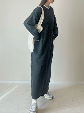 「アイテム（ワンピース）」を使った、haru さん（レディース・162cm）の秋コーディネート