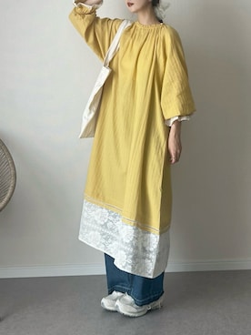 「アイテム（ヘアアクセサリー）」を使った、haru さん（レディース・162cm）の夏コーディネート