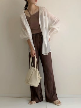 「ipumu（イプム）のアイテム」を使った、haru さん（レディース・162cm）の夏コーディネート