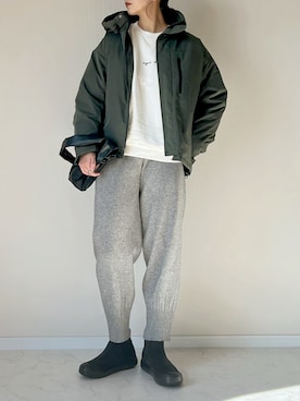 「URBAN RESEARCH Sonny Label（アーバンリサーチサニーレーベル）のアイテム（ジャケット/アウター）」を使った、haru さん（レディース・162cm）の冬コーディネート