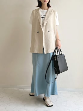 「Bermosa（ベルモサ）のアイテム」を使った、haru さん（レディース・162cm）の春コーディネート