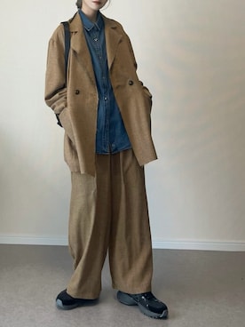 「feepur（フェピュール）のアイテム（パンツ）」を使った、haru さん（レディース・162cm）の春コーディネート