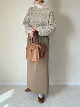 「ヒラキ（ヒラキ）のアイテム」を使った、haru さん（レディース・162cm）の春コーディネート