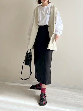 「NOMINE（ノミネ）のアイテム」を使った、haru さん（レディース・162cm）の春コーディネート
