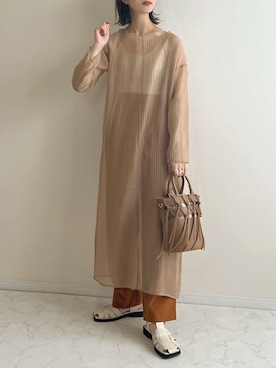 「NOMINE（ノミネ）のアイテム」を使った、haru さん（レディース・162cm）の春コーディネート