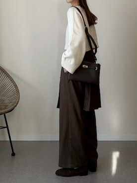 「hellam（へラム）のアイテム」を使った、haru さん（レディース・162cm）の冬コーディネート