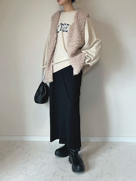 「Crisp（クリスプ）のアイテム」を使った、haru さん（レディース・162cm）の秋コーディネート