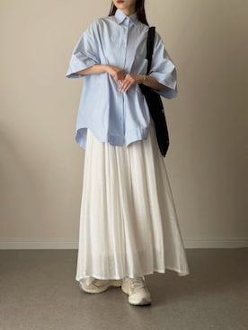 「HANNE（アン）のアイテム」を使った、haru さん（レディース・162cm）の夏コーディネート