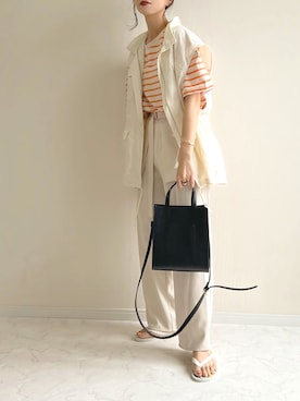 「JOSEPH STUDIO（ジョゼフストゥディオ）のアイテム」を使った、haru さん（レディース・162cm）の夏コーディネート
