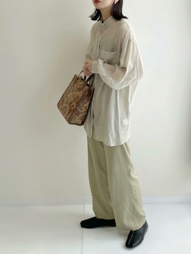 「Per sist ence（パーシエンス）のアイテム」を使った、haru さん（レディース・162cm）の夏コーディネート
